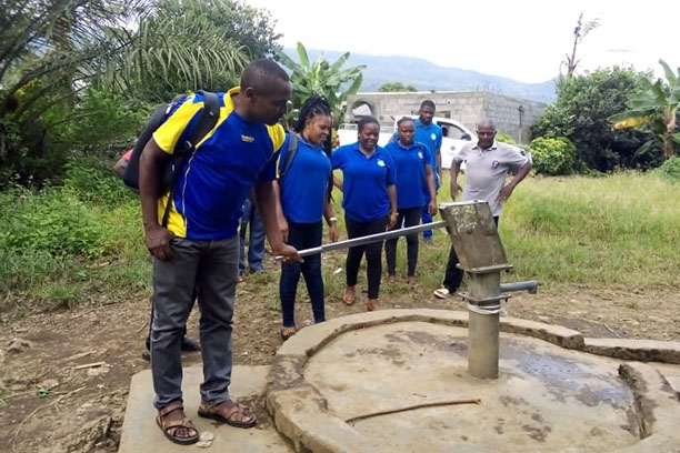 Borehole to provide portable drinking water..