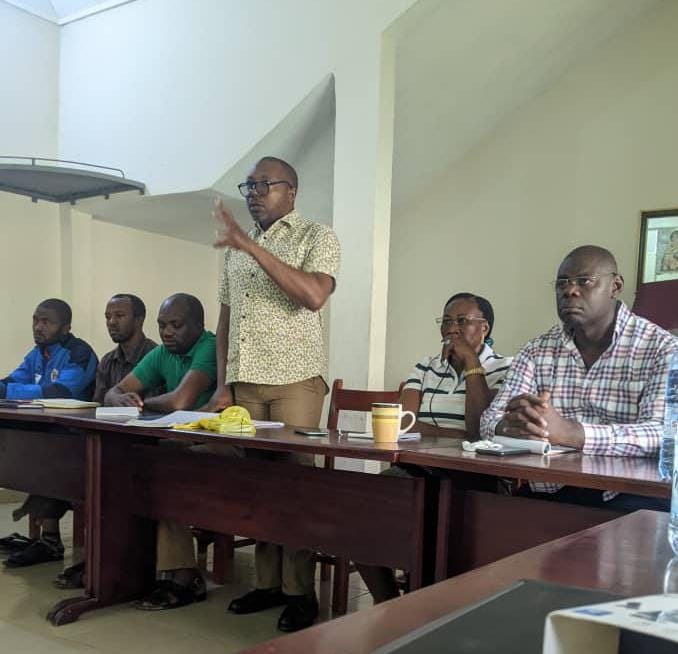 Director of CARITAS, Diocese of Buea addressing the session